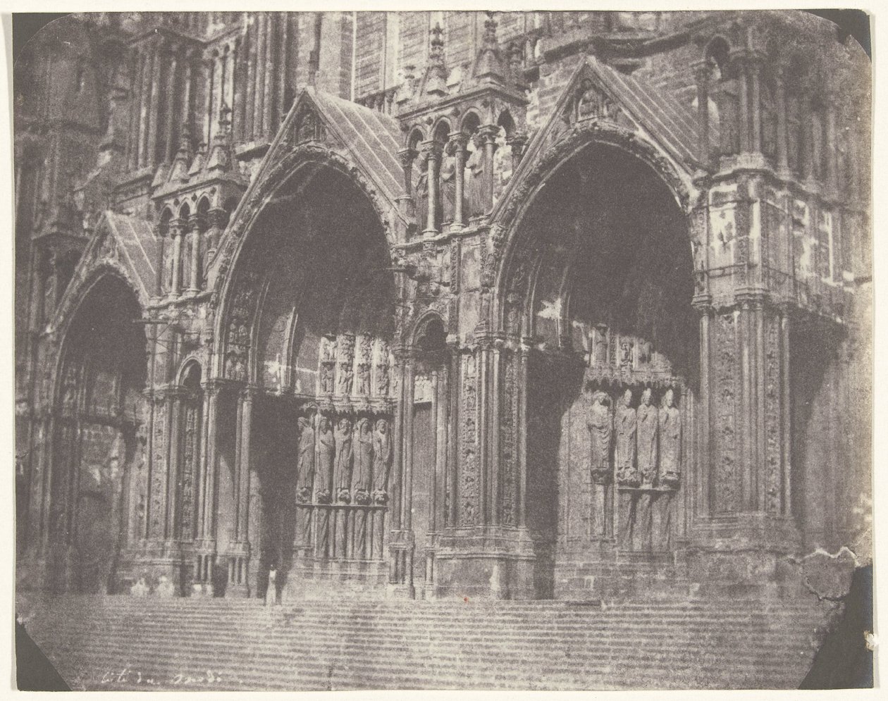 Portail du côté sud de la cathédrale de Chartres - Charles Nègre