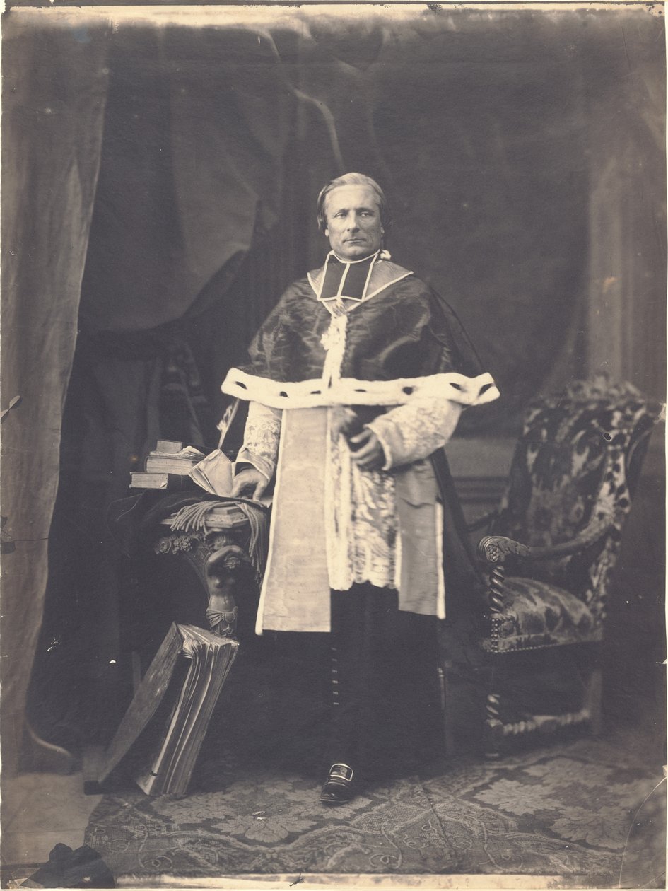 Portrait en majesté de Monseigneur Sola, premier évêque de Nice - Charles Nègre