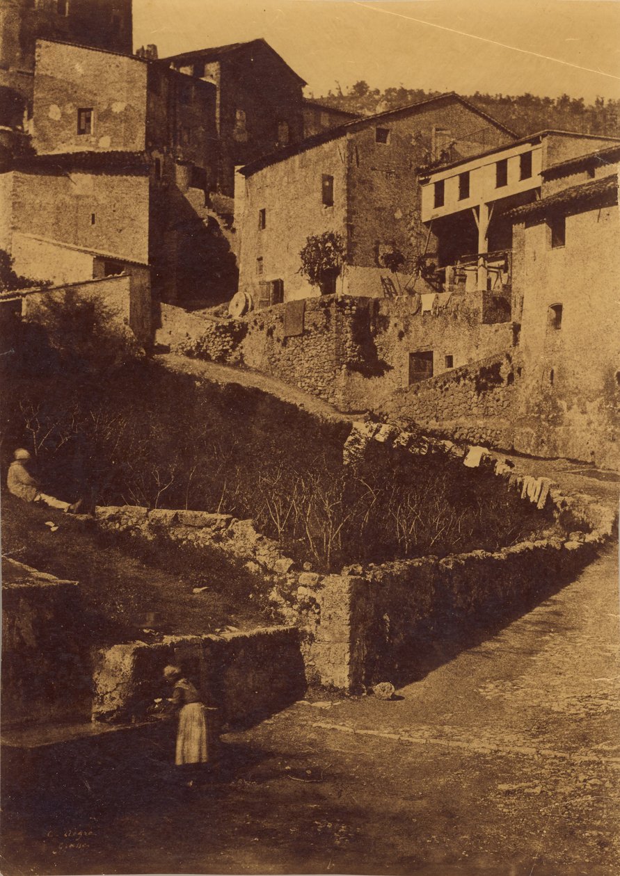 Une rue à Grasse - Charles Nègre