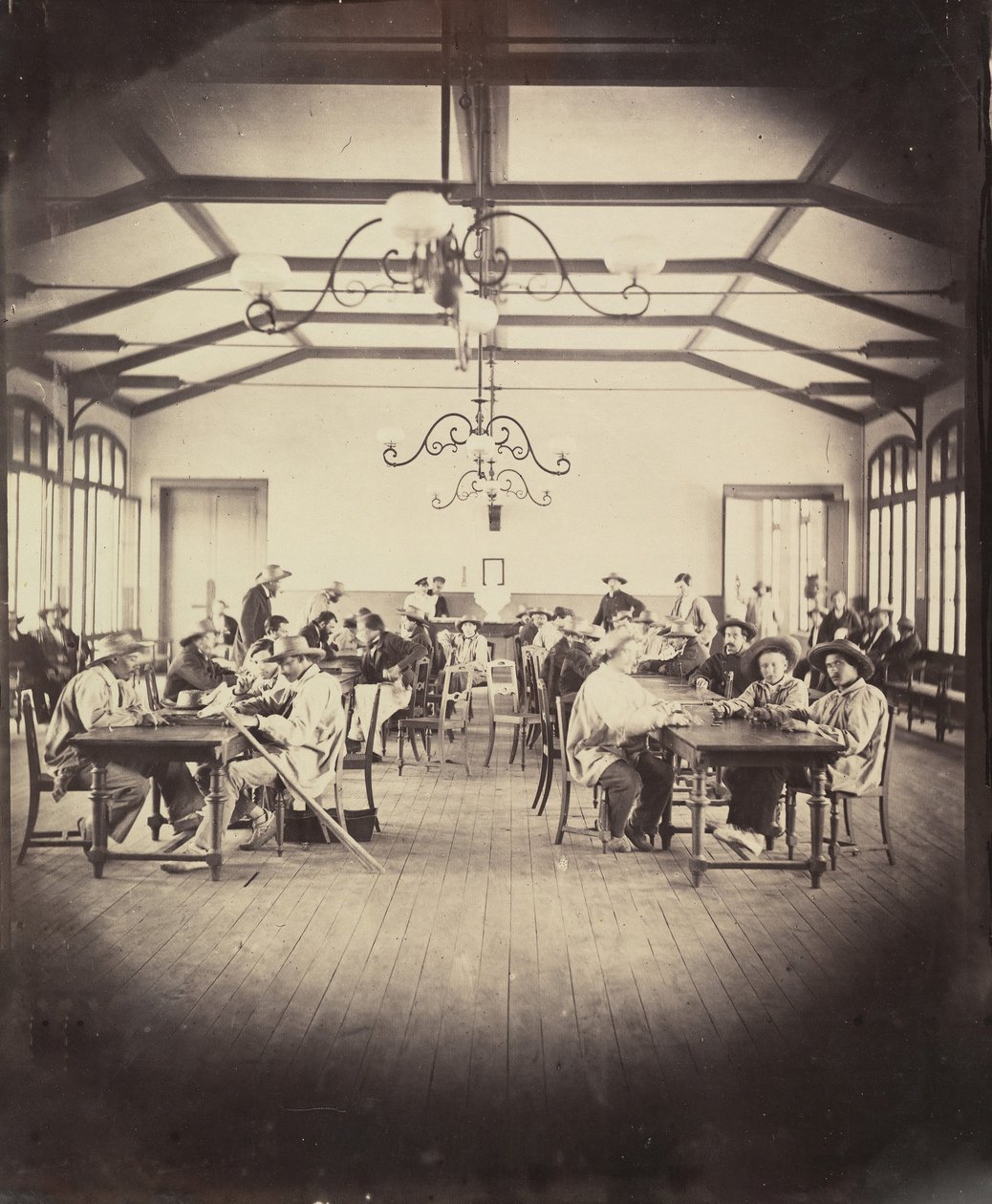 Asile impérial de Vincennes, salle de jeu, 1858-59 - Charles Nègre