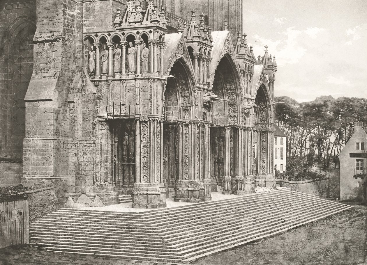 Cathédrale de Chartres - Portique du Midi XIIe Siècle - Charles Nègre