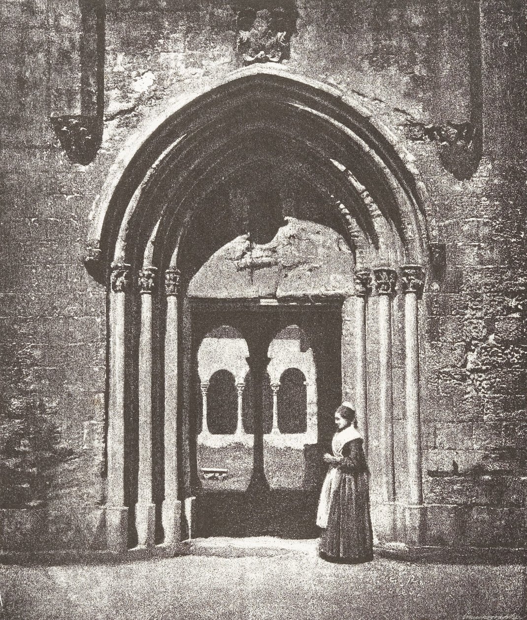 Portail Saint-Trophime, Entrée du Cloître, Arles, Église Métropolitaine de Saint-Trophime - Charles Nègre