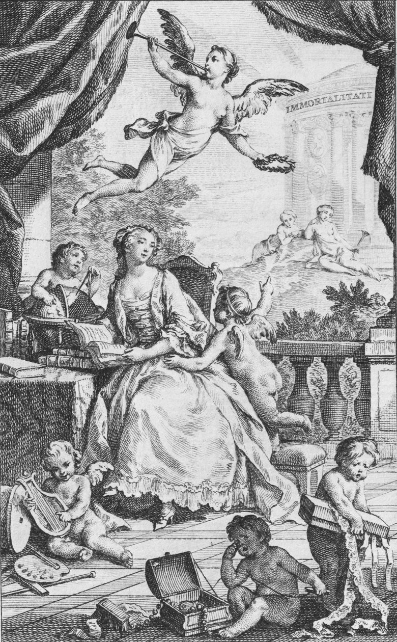 Portrait de Madame de Pompadour - Charles Nicolas Cochin