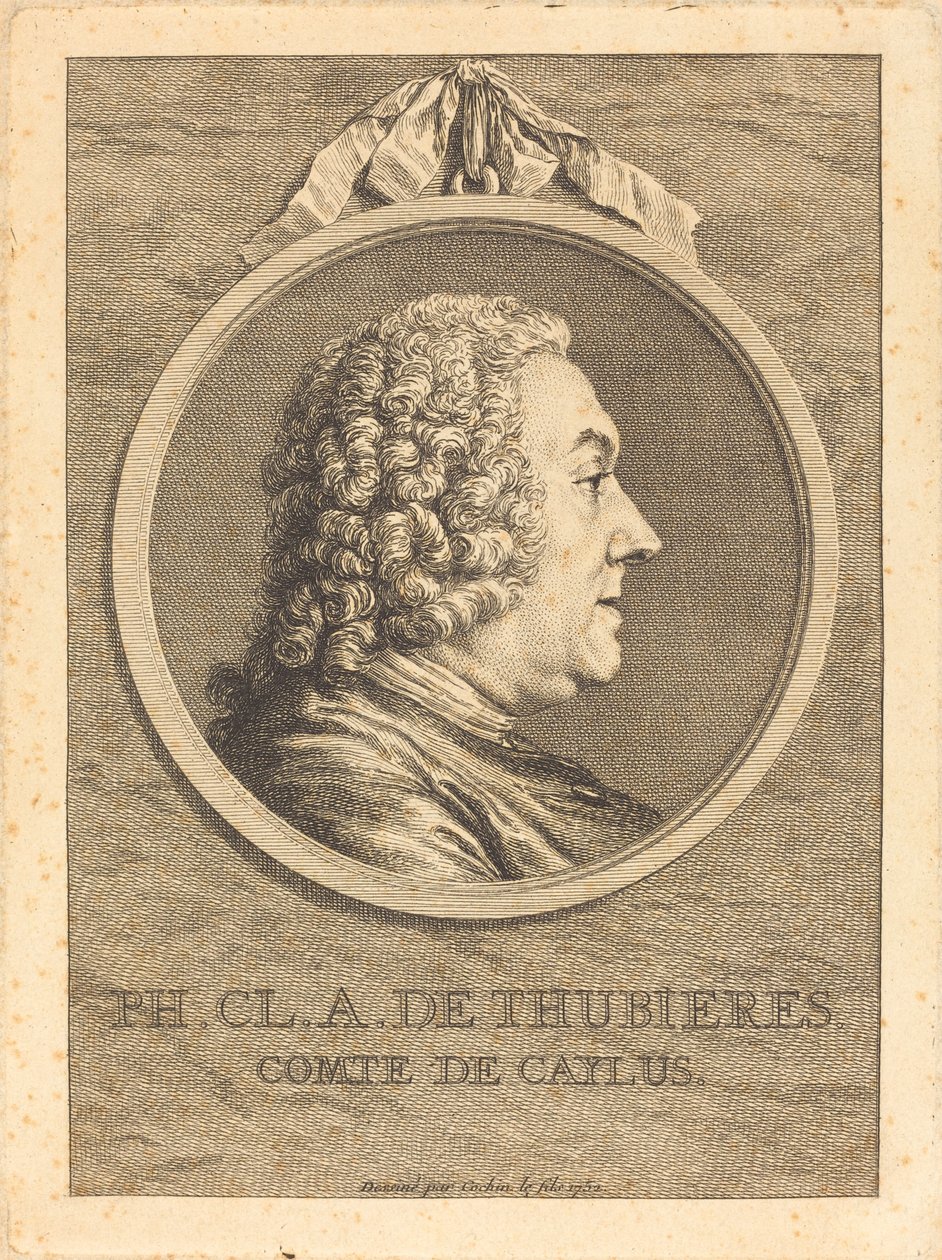Ph.Cl.A. de Thubières, Comte de Caylus - Charles Nicolas Cochin II