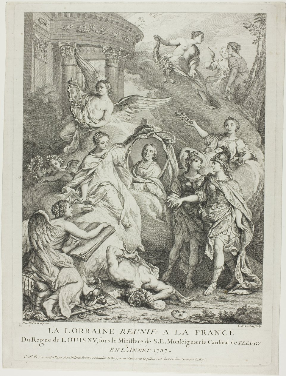 La Lorraine réunie à la France - Charles Nicolas Cochin I
