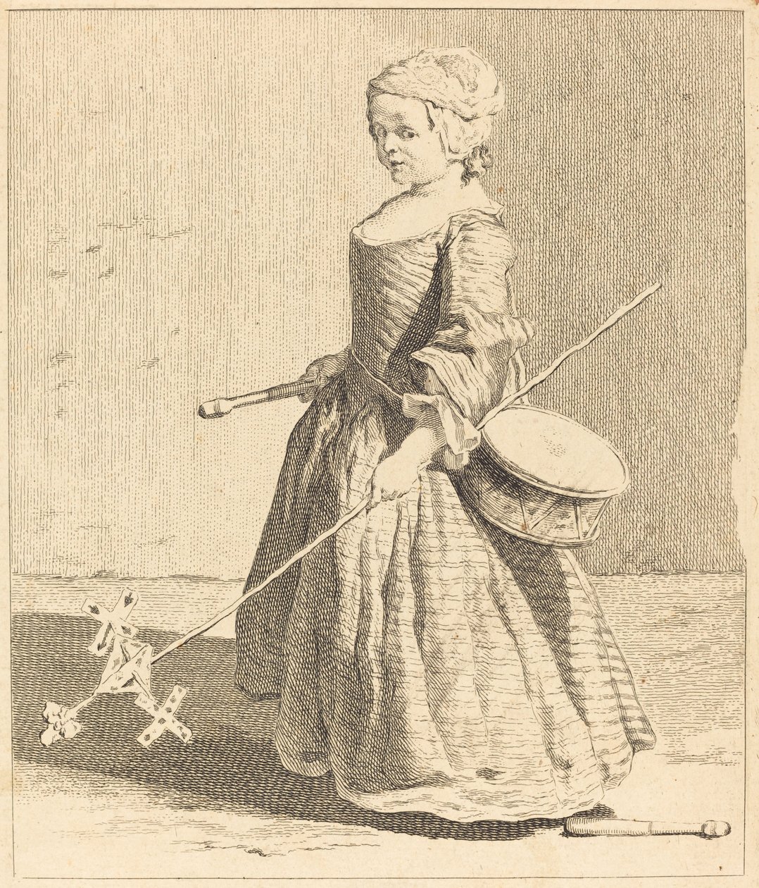 Le Jeune Soldat - Charles Nicolas Cochin I after Jean Siméon Chardin