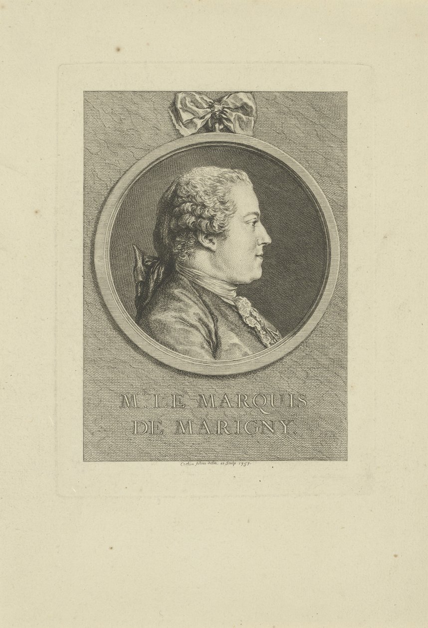 Abel-François Poisson de Vandières, marquis de Marigny, 1757 - Charles Nicolas Cochin the younger