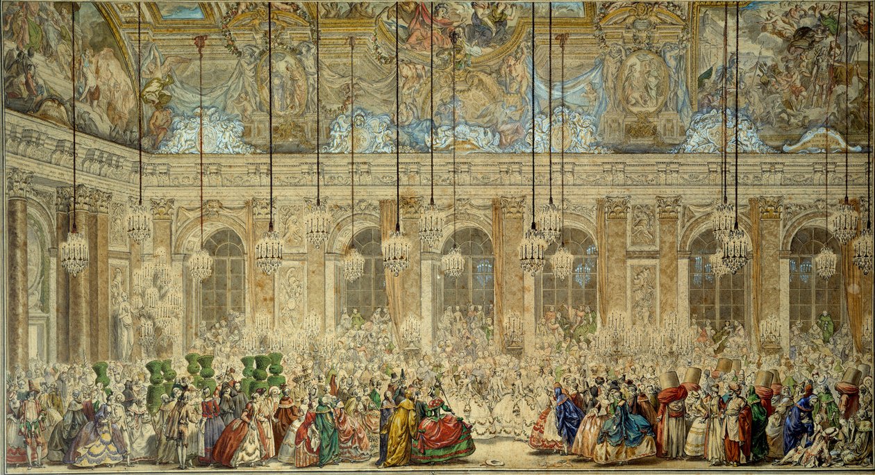 Bal masqué ou bal des Ifs donné pour le mariage de Louis Dauphin de France (1729-1765) avec Marie-Thérèse d