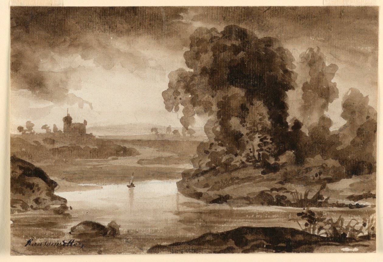 Un Paysage - Charles Nicolas Ransonnette