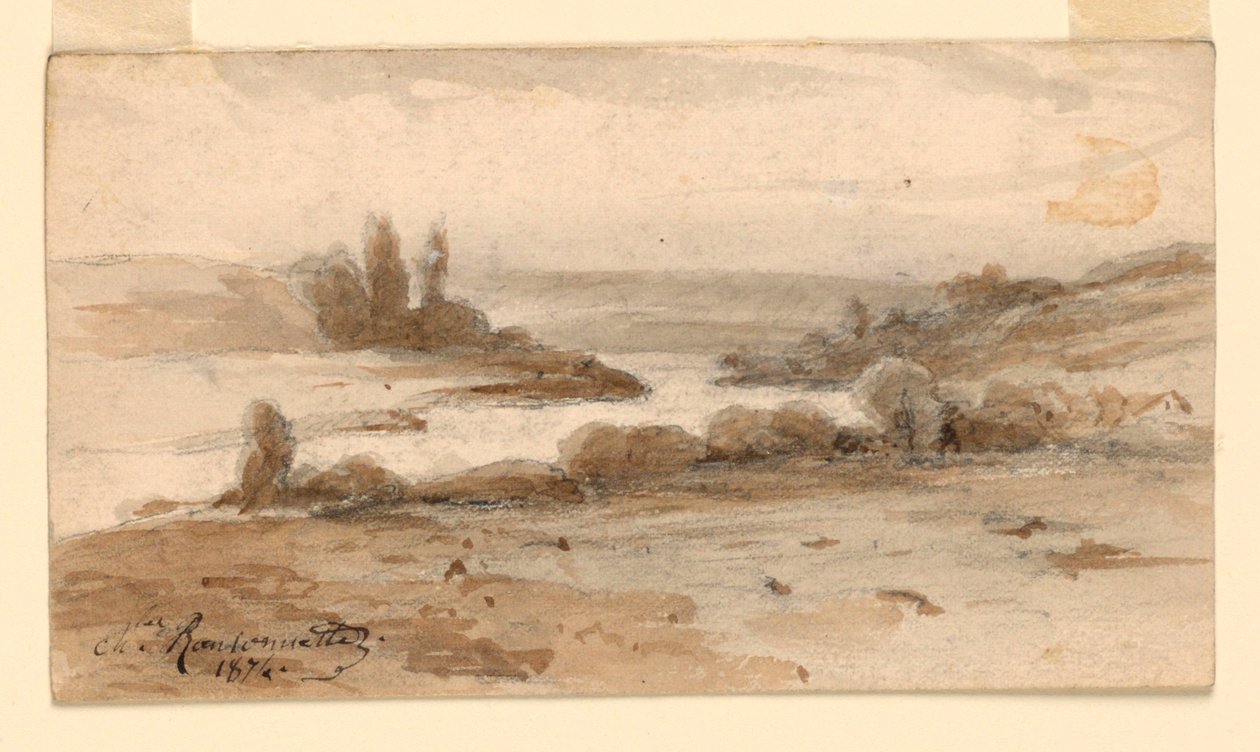 Un paysage - Charles Nicolas Ransonnette