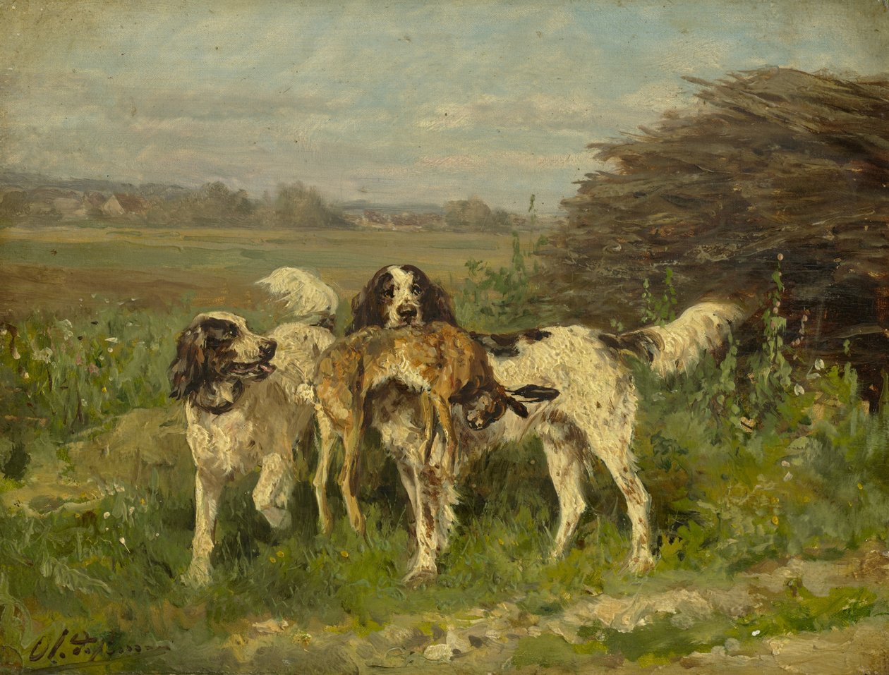 Fin de la chasse, vers 1850-?97 - Charles Oliver de Penne