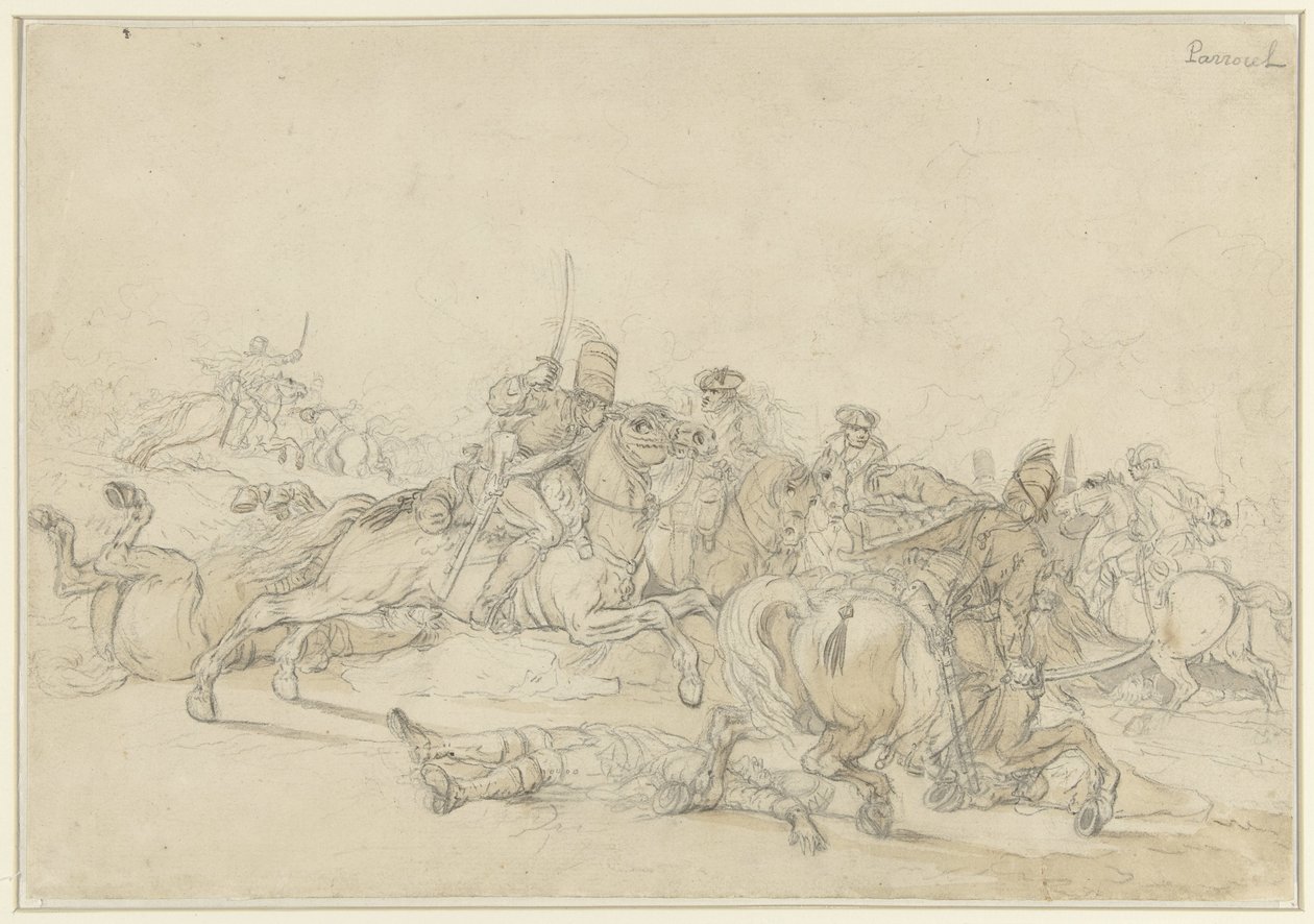Combat de cavaliers - Charles Parrocel