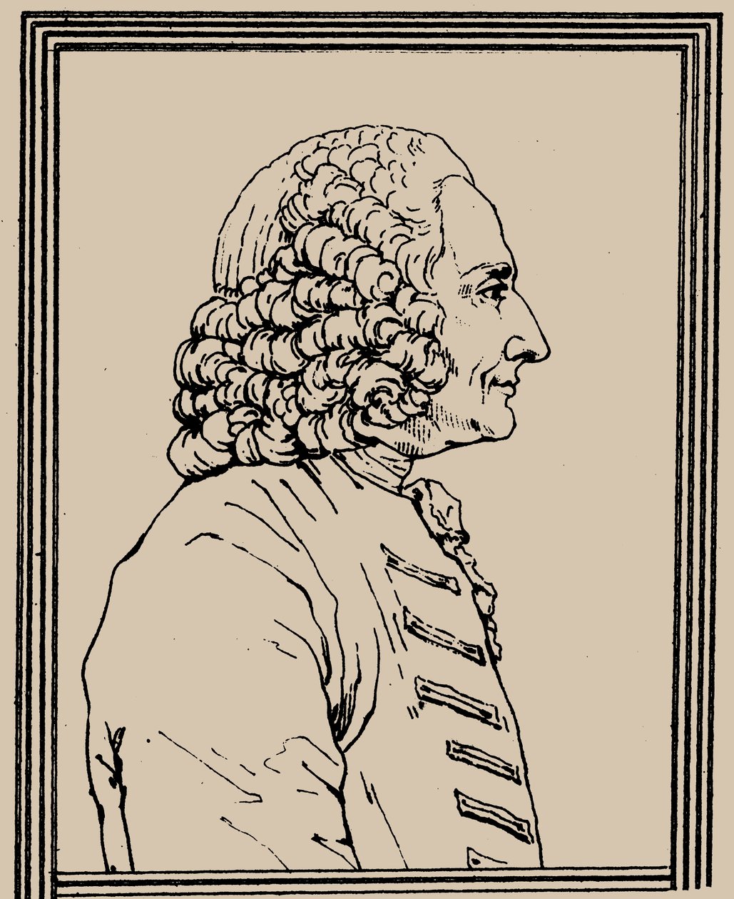 Portrait du compositeur Jean-Philippe Rameau 1683-1764, vers 1800 - Charles Paul Landon