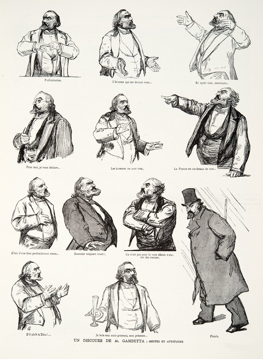 Un Discours de M. Gambetta: Gestes et Attitudes, tiré de Histoire de la Troisième République, Vol. I, l
