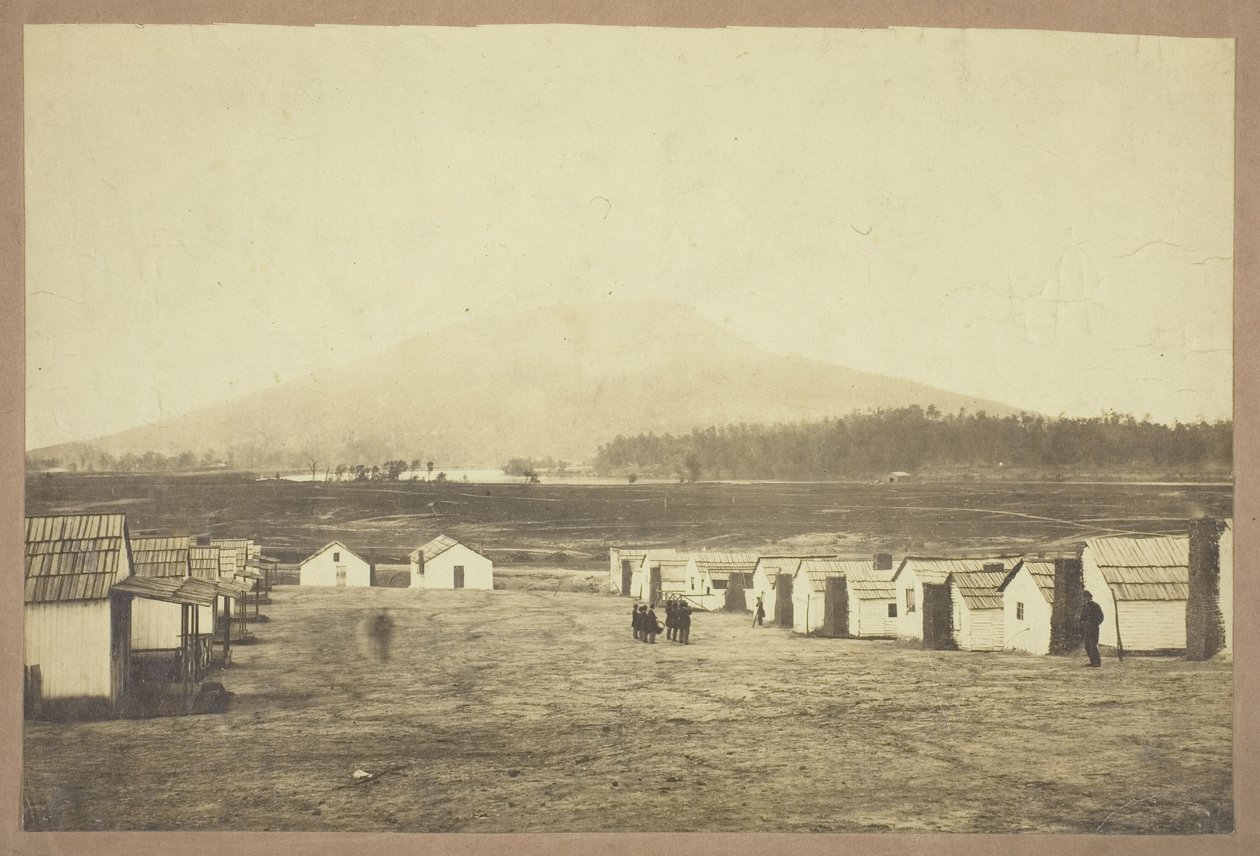 Sans titre (camp militaire, peut-être de la bataille de Lookout Mountain, Chattanooga, Tennessee) - Charles Peck