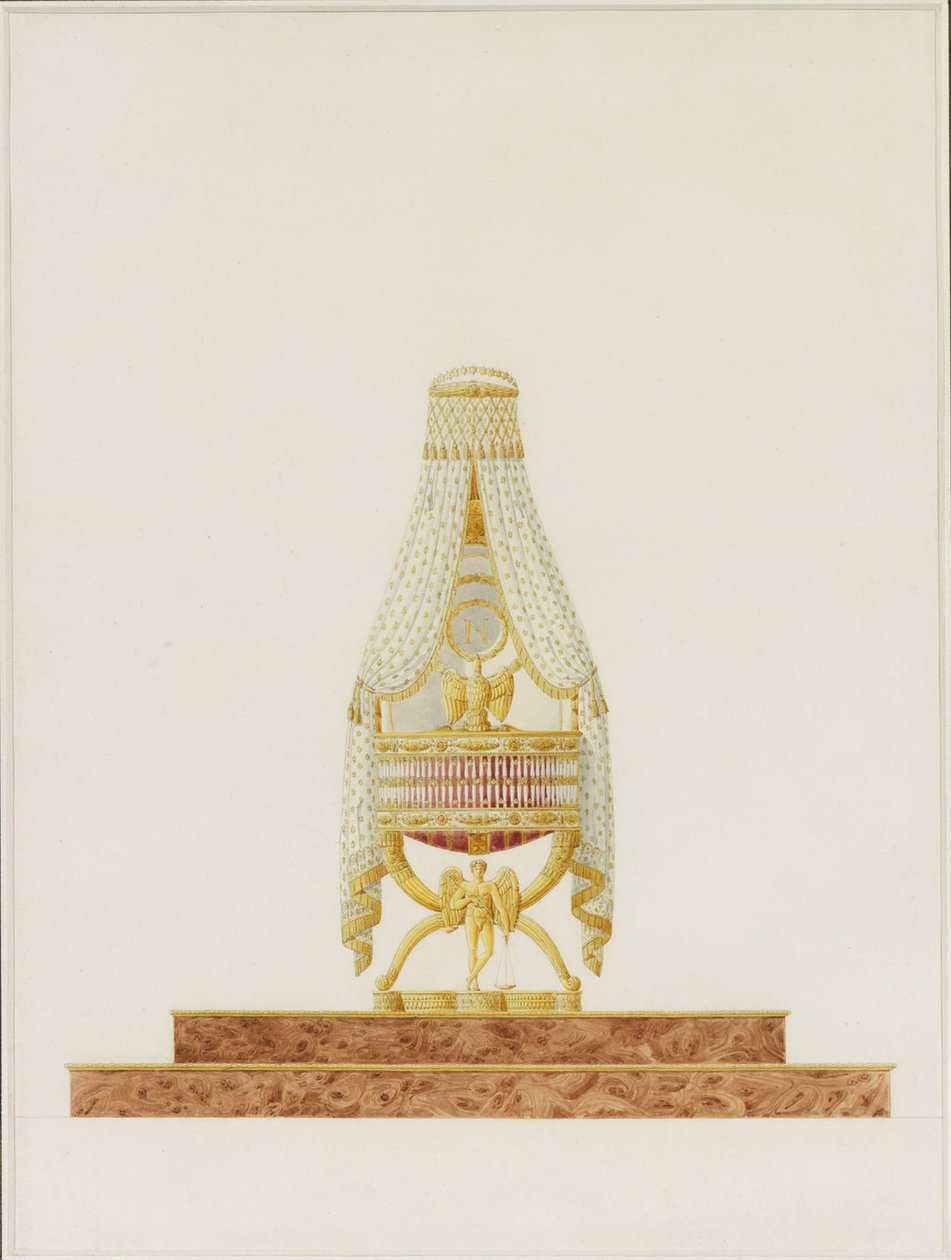Conception du berceau pour Sa Majesté le Roi de Rome, 1811 - Charles Percier