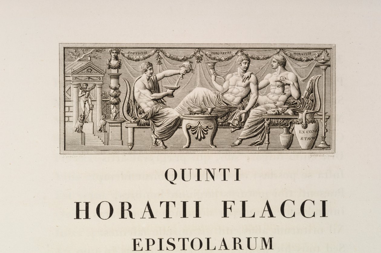 Page de Quintus Horatius Flaccus - Charles Percier