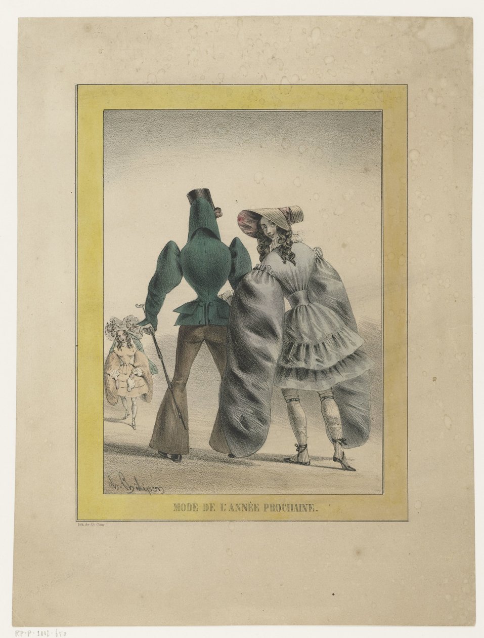 Homme et femme en mode futuriste - Charles Philipon