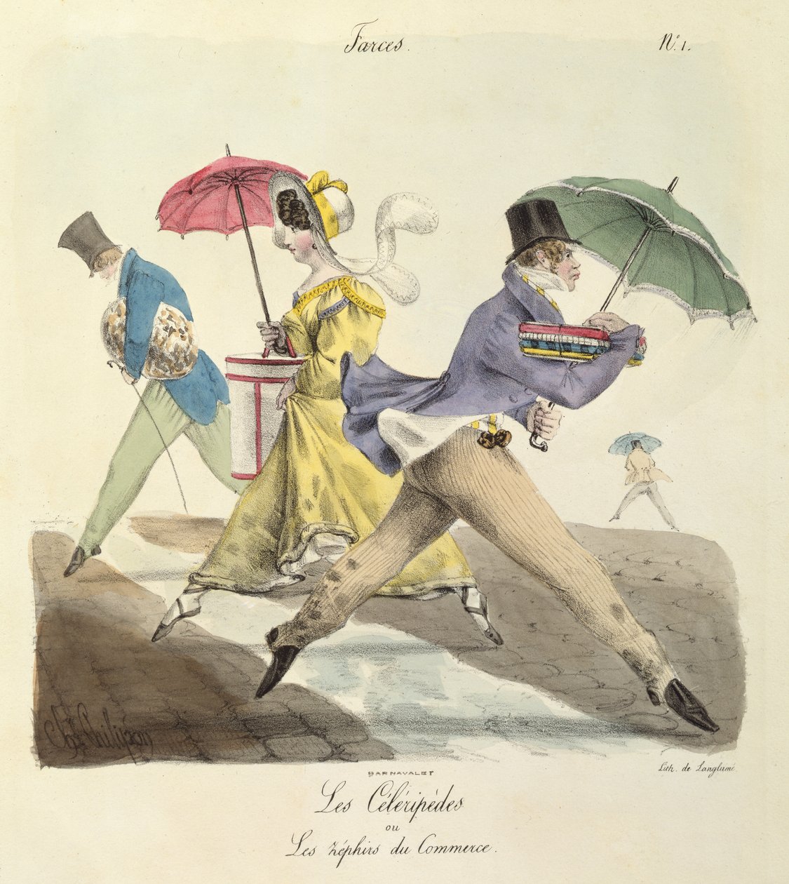 Les Céléripèdes ou, Les Zéphyrs du Commerce - Charles Philipon