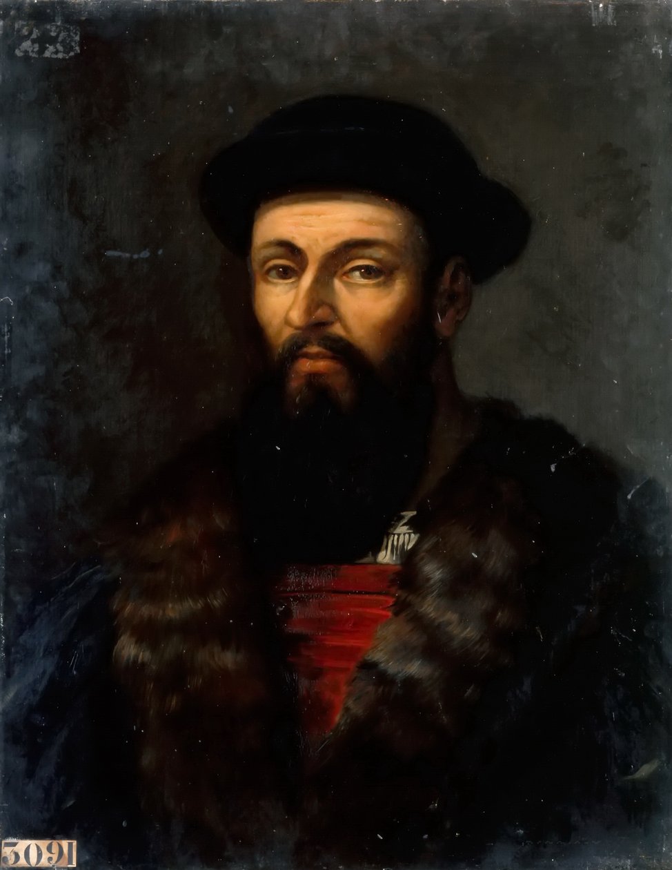 Portrait de Ferdinand Magellan - Charles Philippe Lariviere