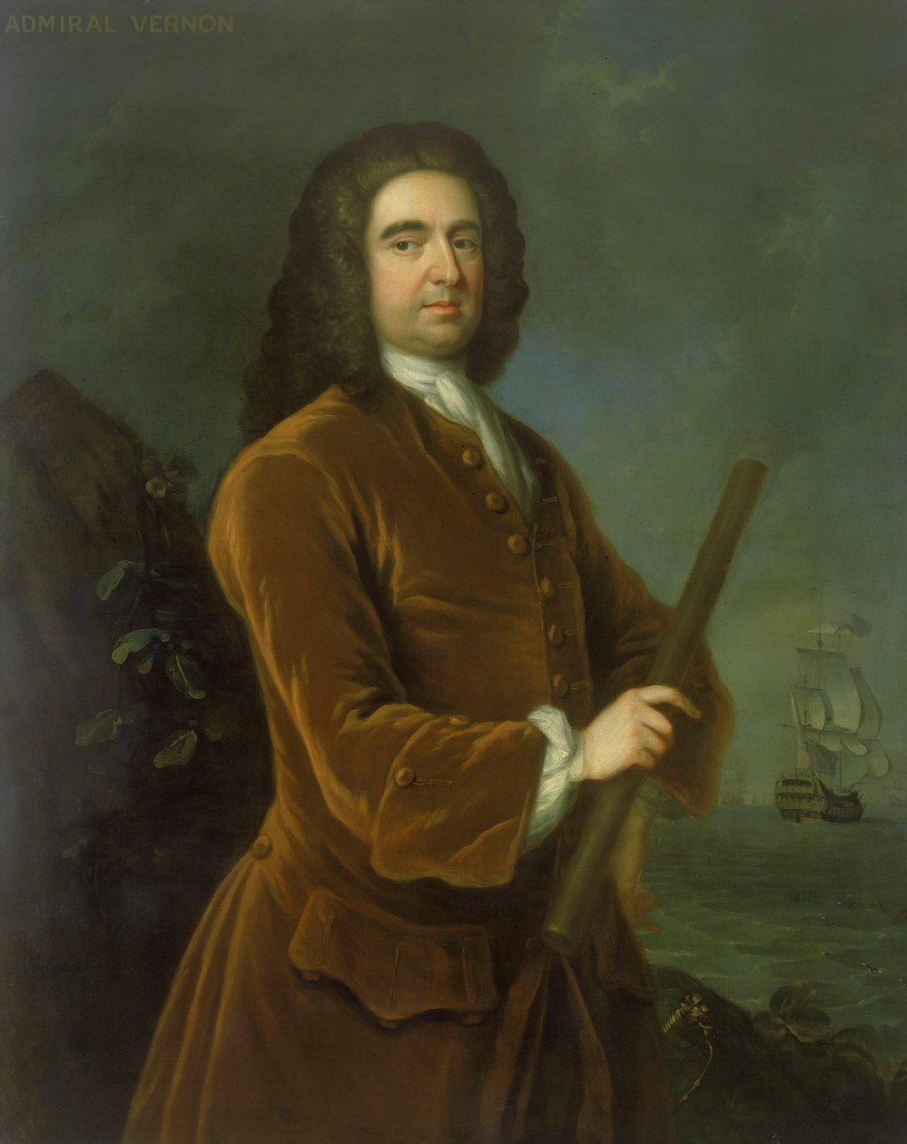 Amiral Edward Vernon (1684-1757), milieu des années 1730 - Charles Philips