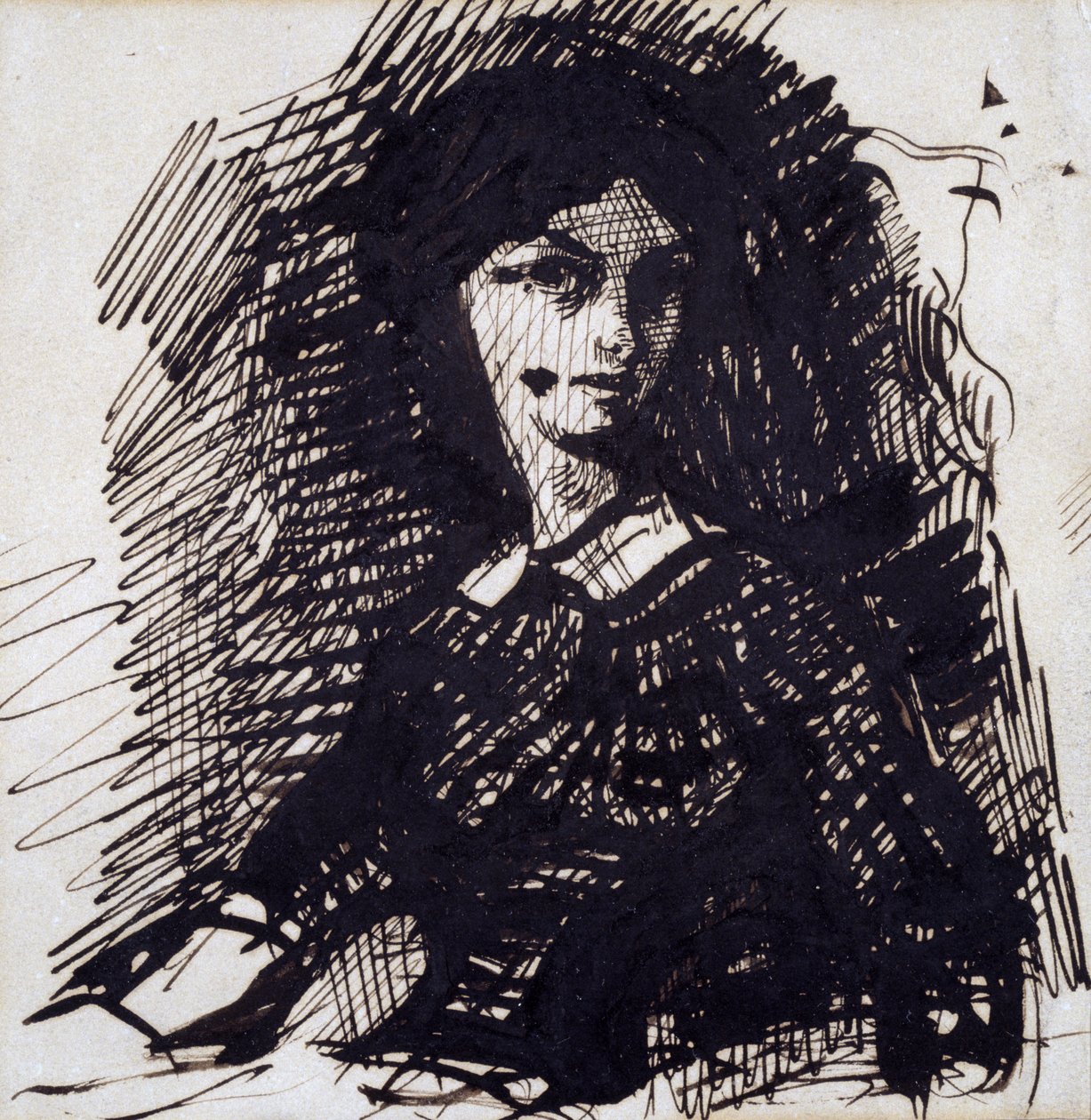 Portrait de Jeanne Duval, milieu du 19ème siècle - Charles Pierre Baudelaire