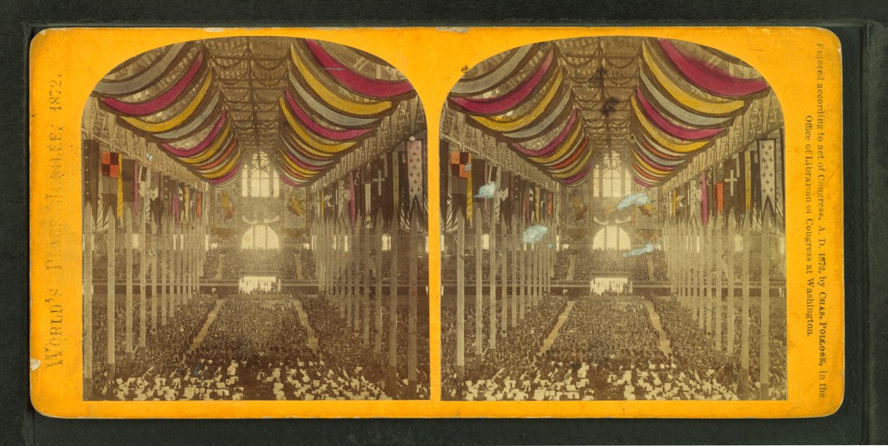 Jubilé de la paix mondiale, ou le Colisée de Boston, 1872 - Charles Pollock