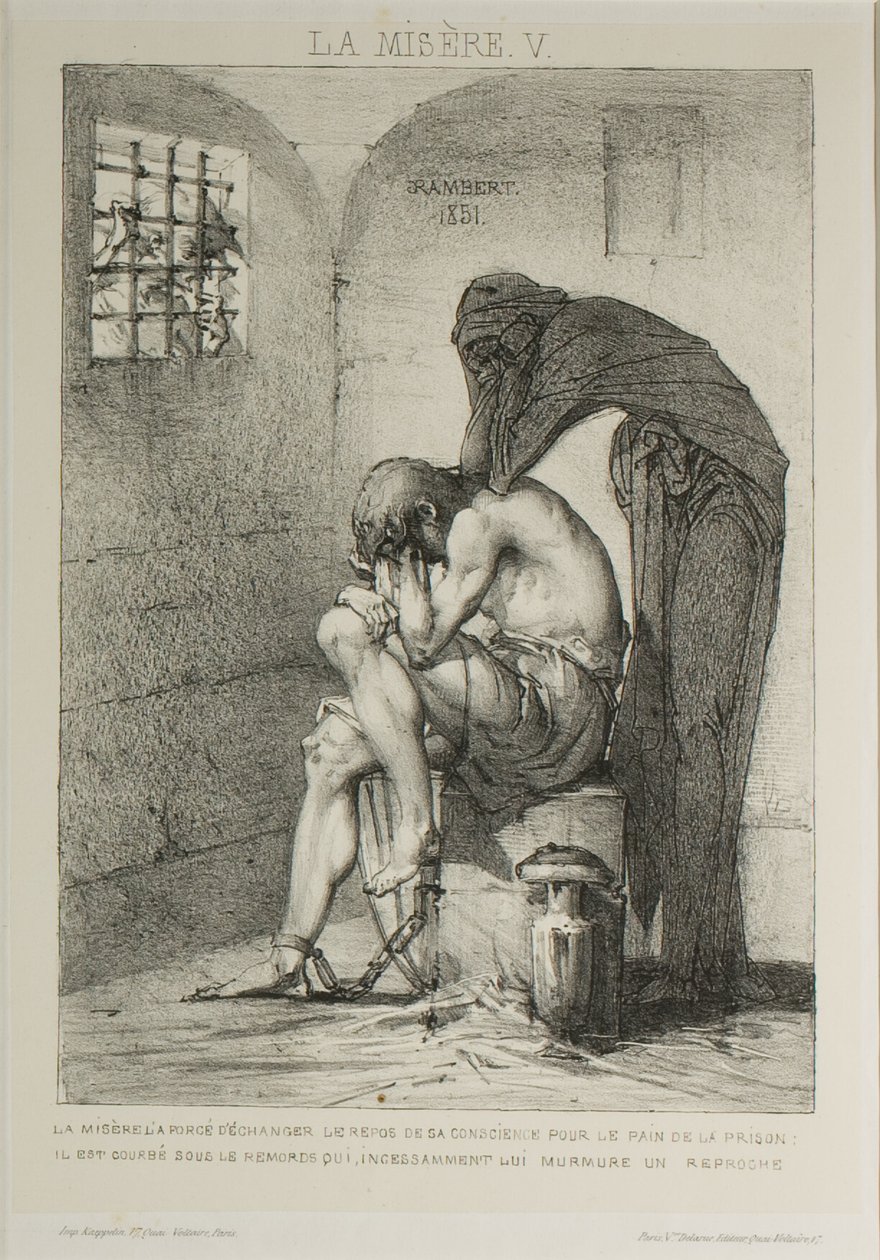 Assiette cinq de la misère - Charles Rambert