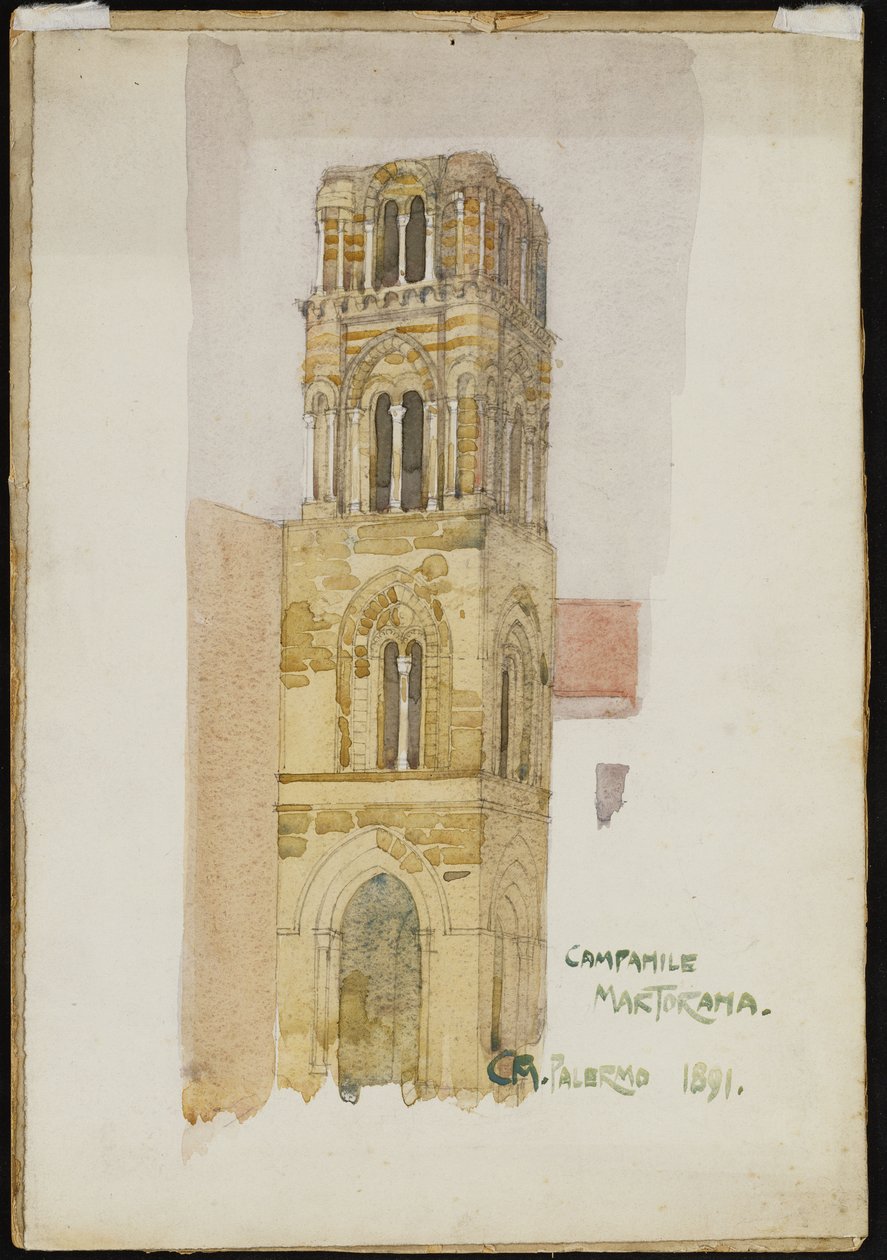 Campanile Martorana, Palerme, 1891 - Charles Rennie Mackintosh