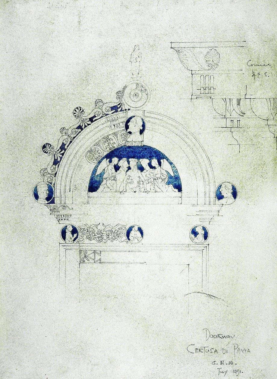 Porte, Certosa di Pavia, 1891 - Charles Rennie Mackintosh