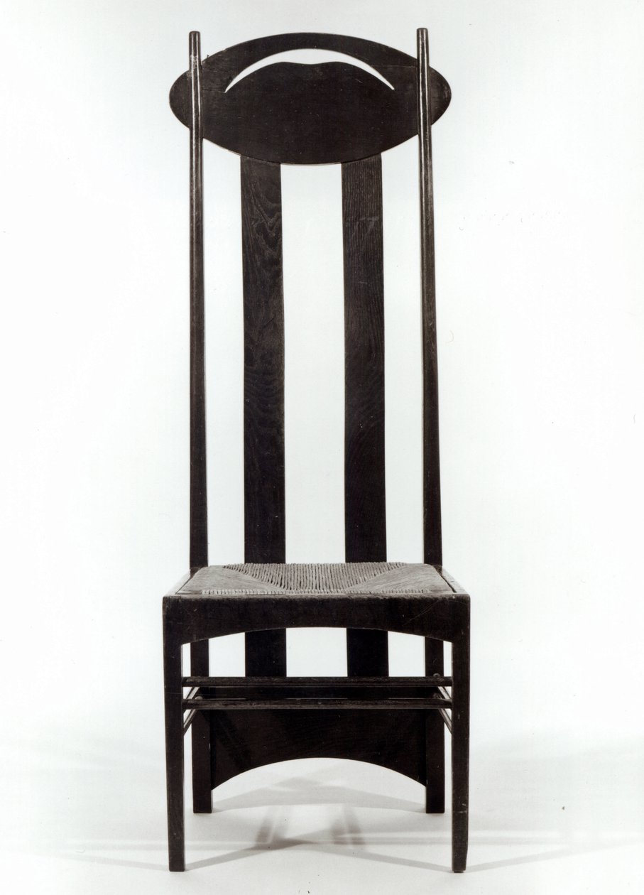 Chaise à dossier haut, c.1897 - Charles Rennie Mackintosh
