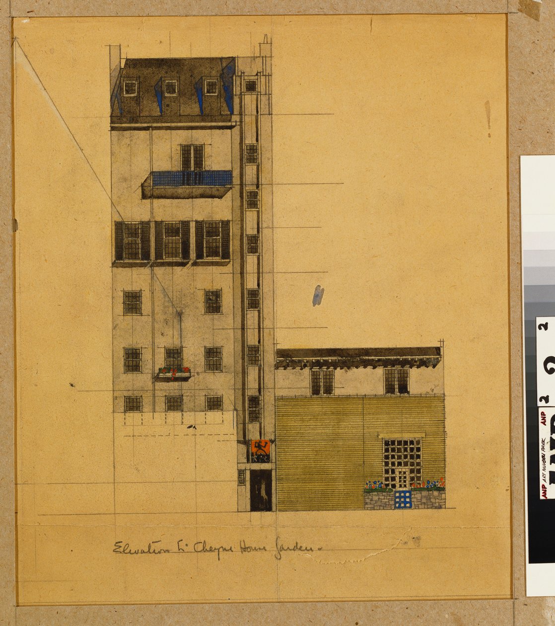 Londres, Élévation du studio proposé à Glebe Place et Upper Cheyne Walk - Charles Rennie Mackintosh