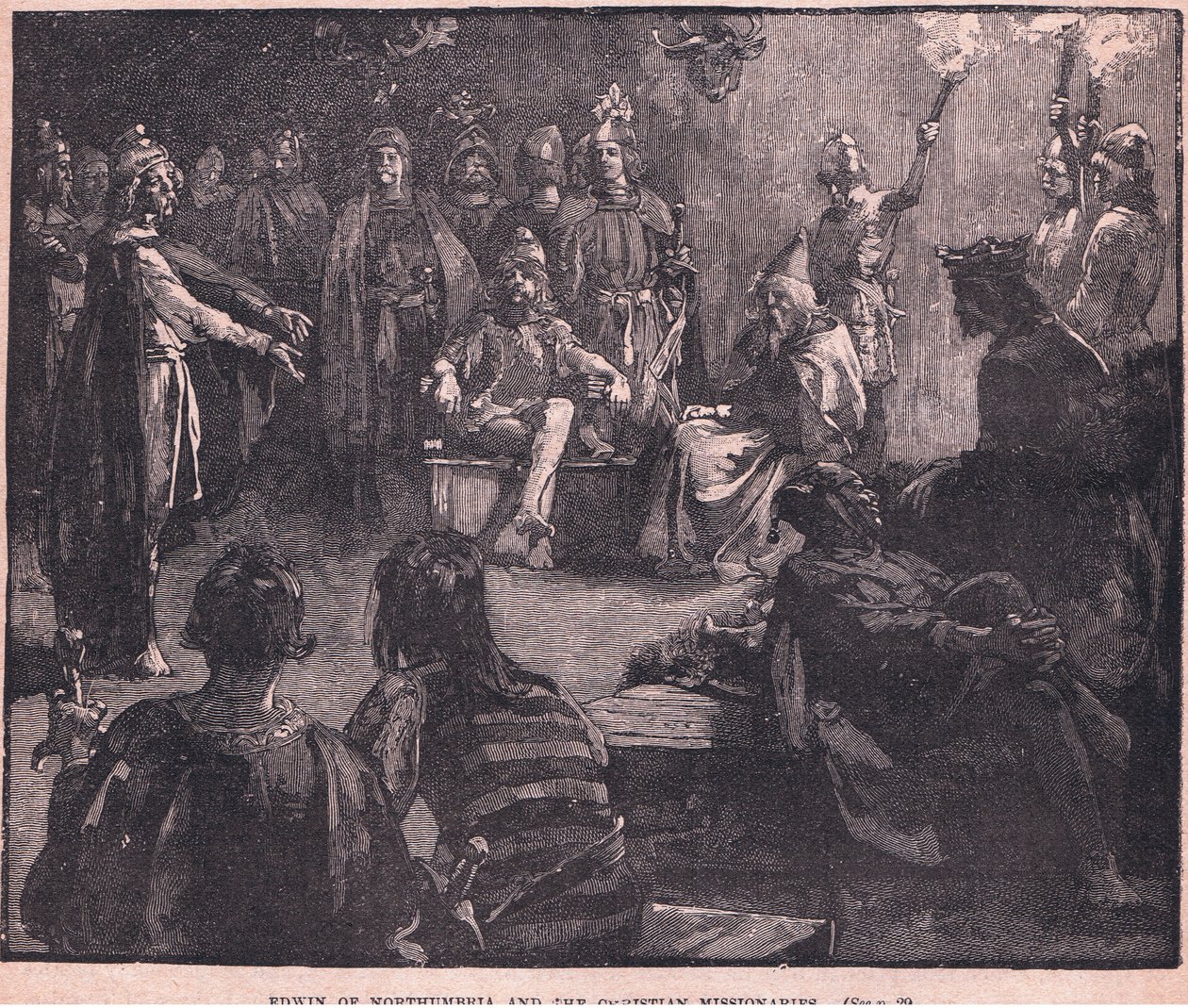 Edwin de Northumbrie et les missionnaires chrétiens - Charles Ricketts