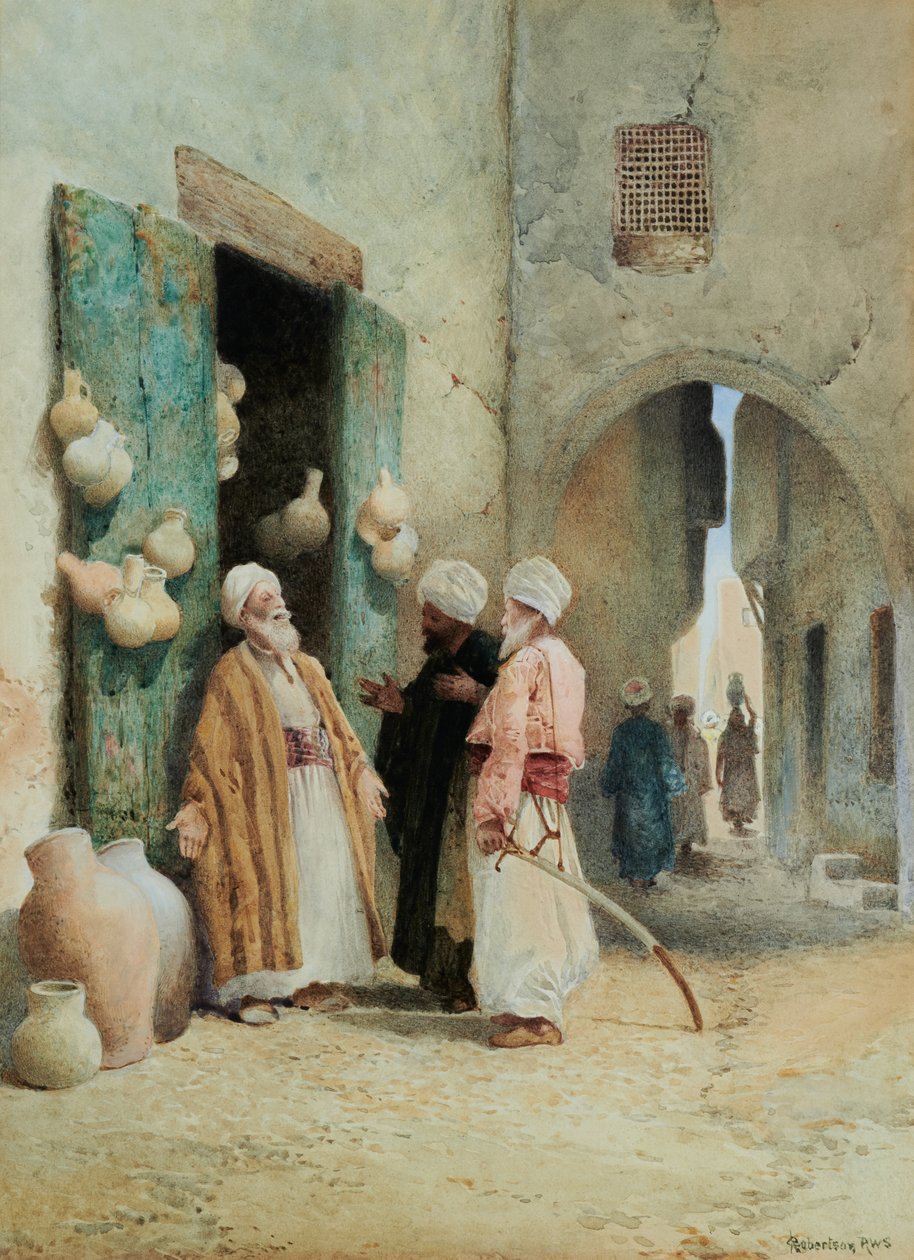 Une dispute au Caire - Charles Robertson