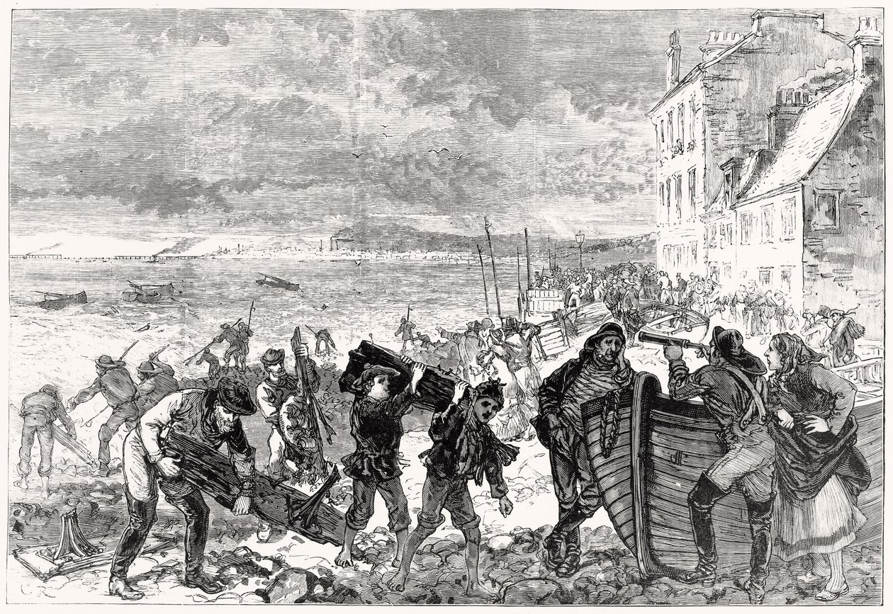 La catastrophe du pont de Tay : morceaux d