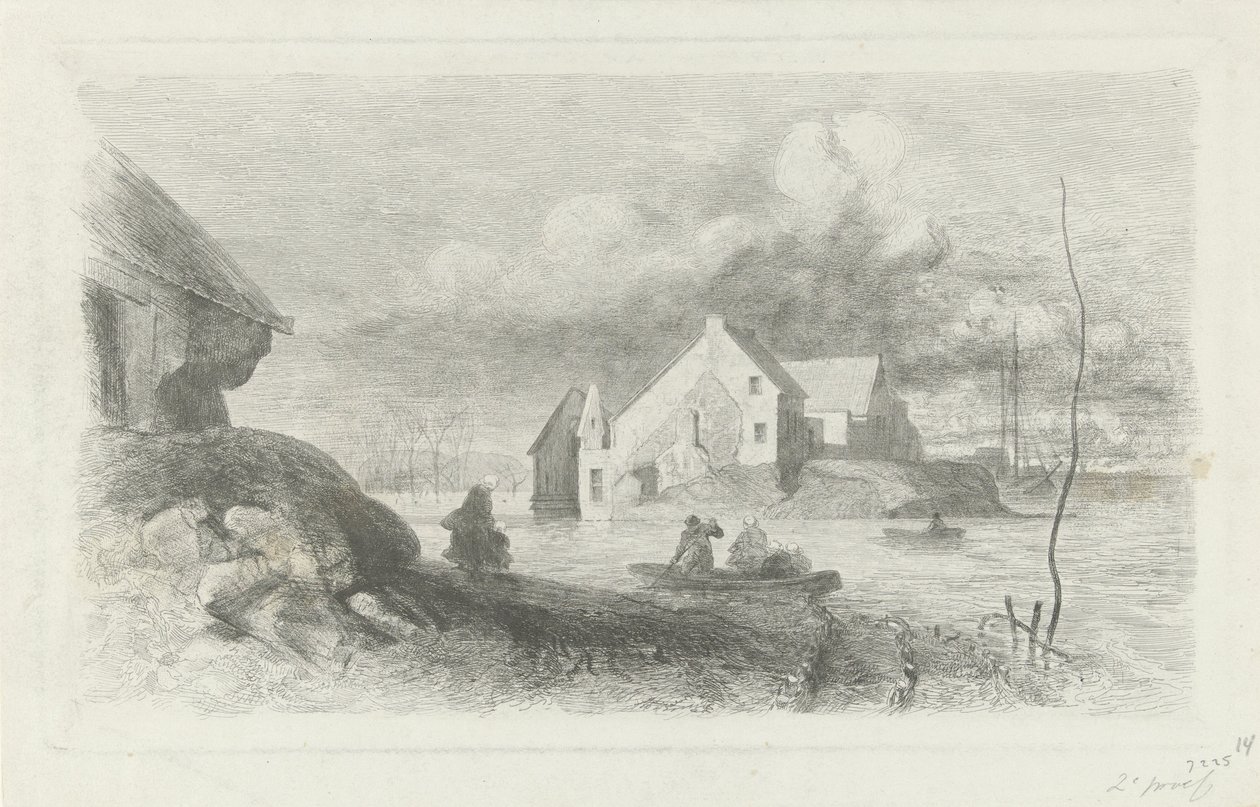 Inondation à Lith (série) - Charles Rochussen