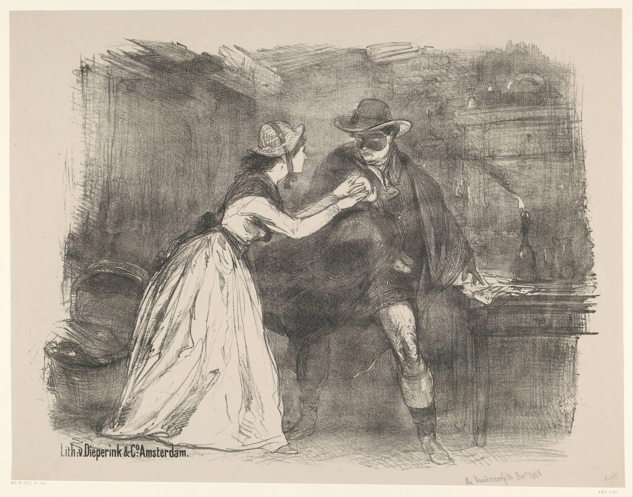 Scène de la pièce de théâtre La voleuse d
