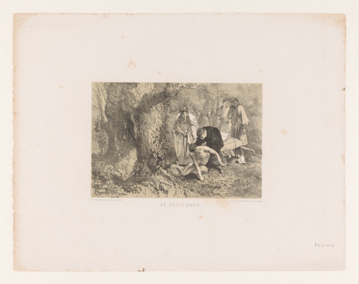 Malade amené à un arbre creux - Charles Rochussen