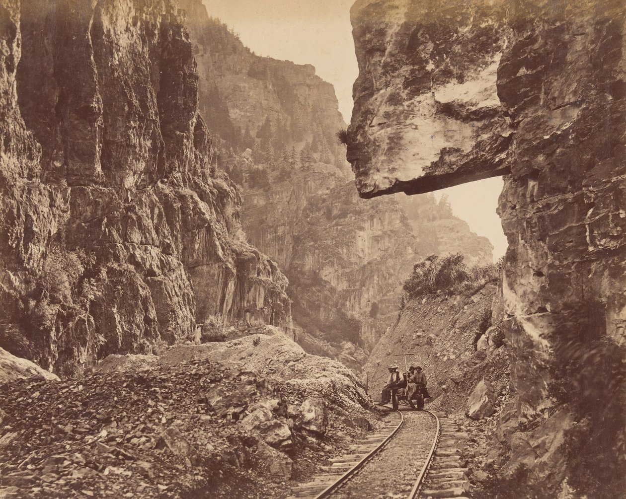 Canyon de la fourche américaine, vers 1875 - Charles Roscoe Savage
