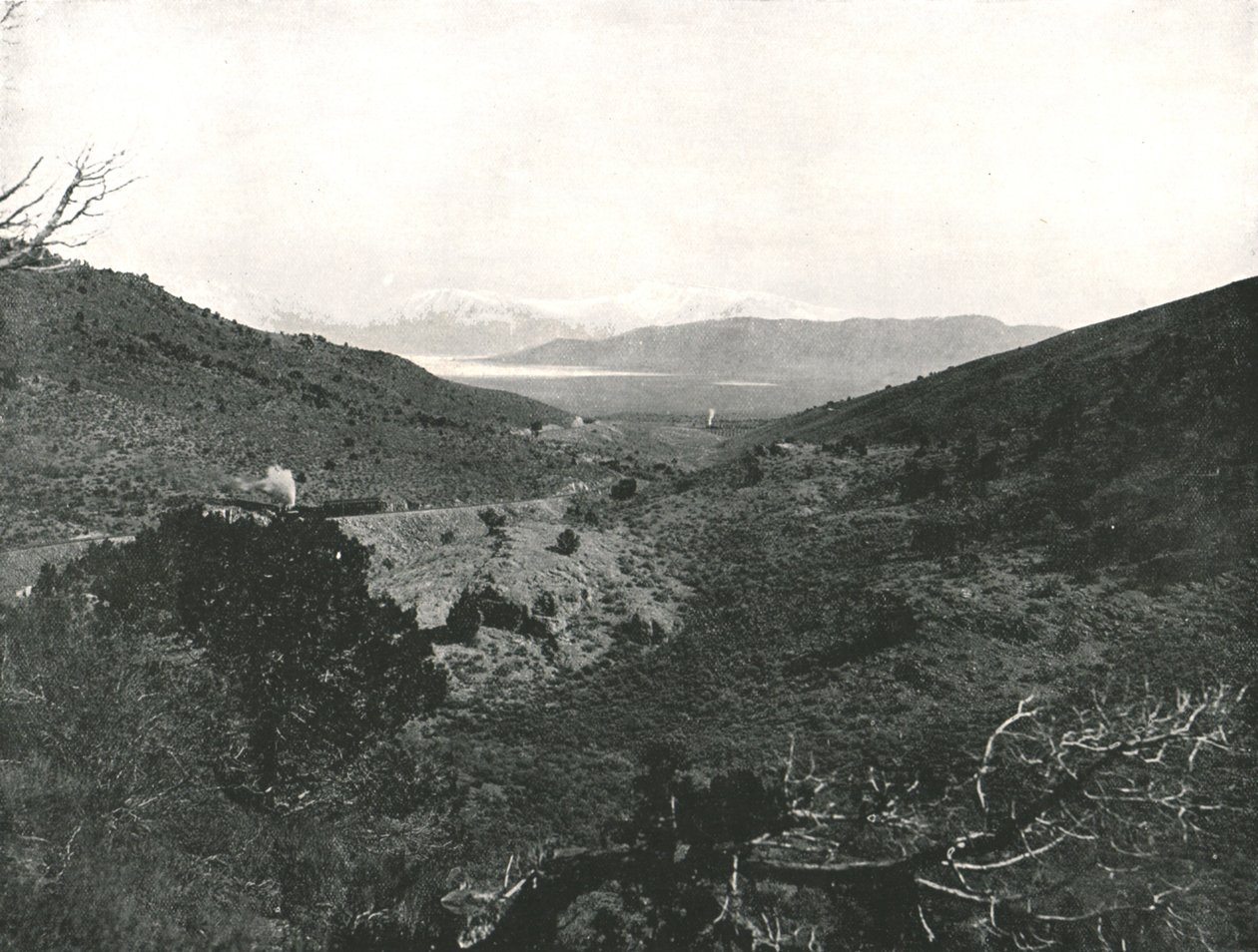 Lac Utah depuis Circle Point, Salt Lake City, USA, 1895 - Charles Roscoe Savage