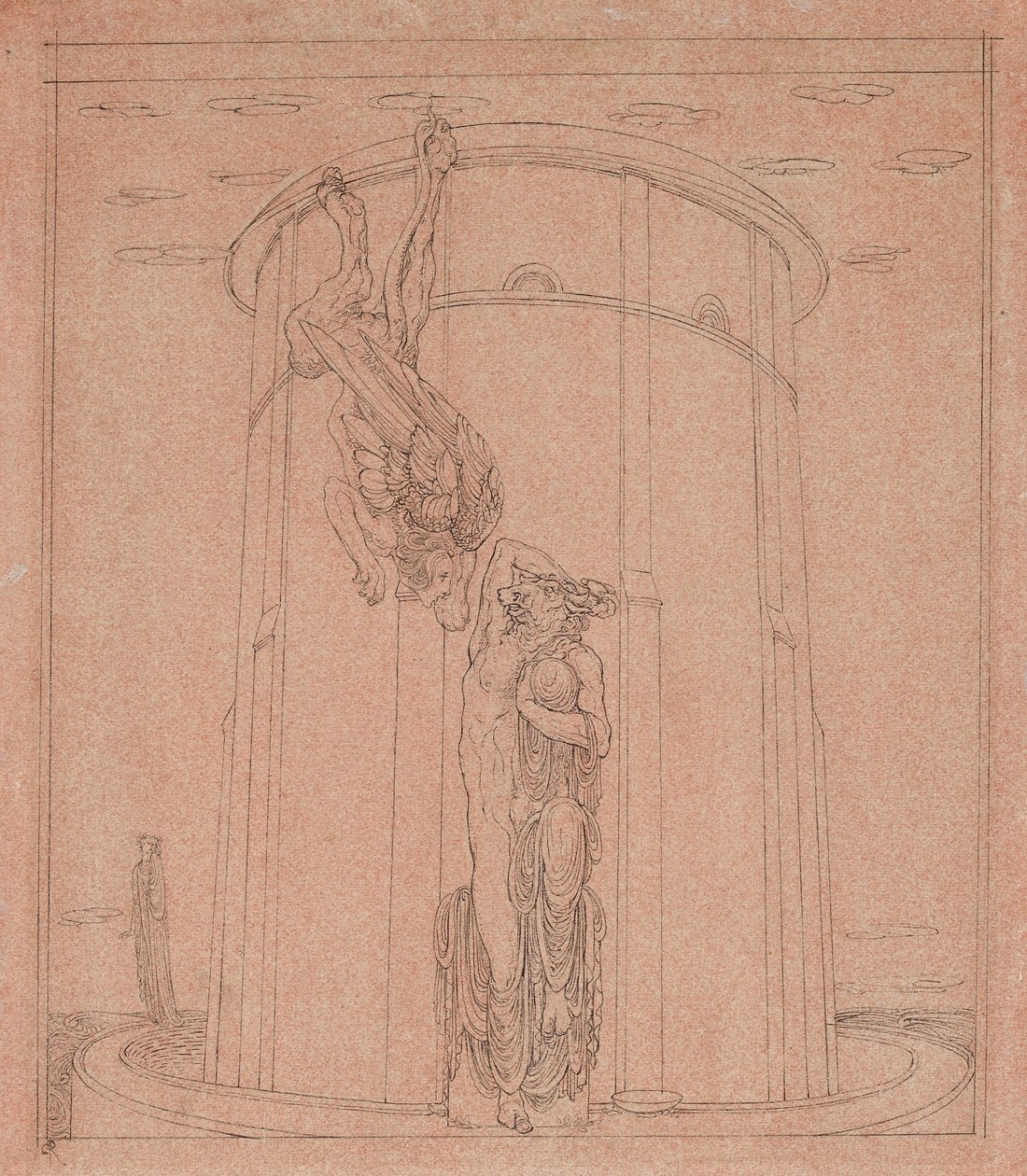 Le Labyrinthe où le Taureau Biforme était Enclos, fin du XIXe siècle - Charles S Ricketts