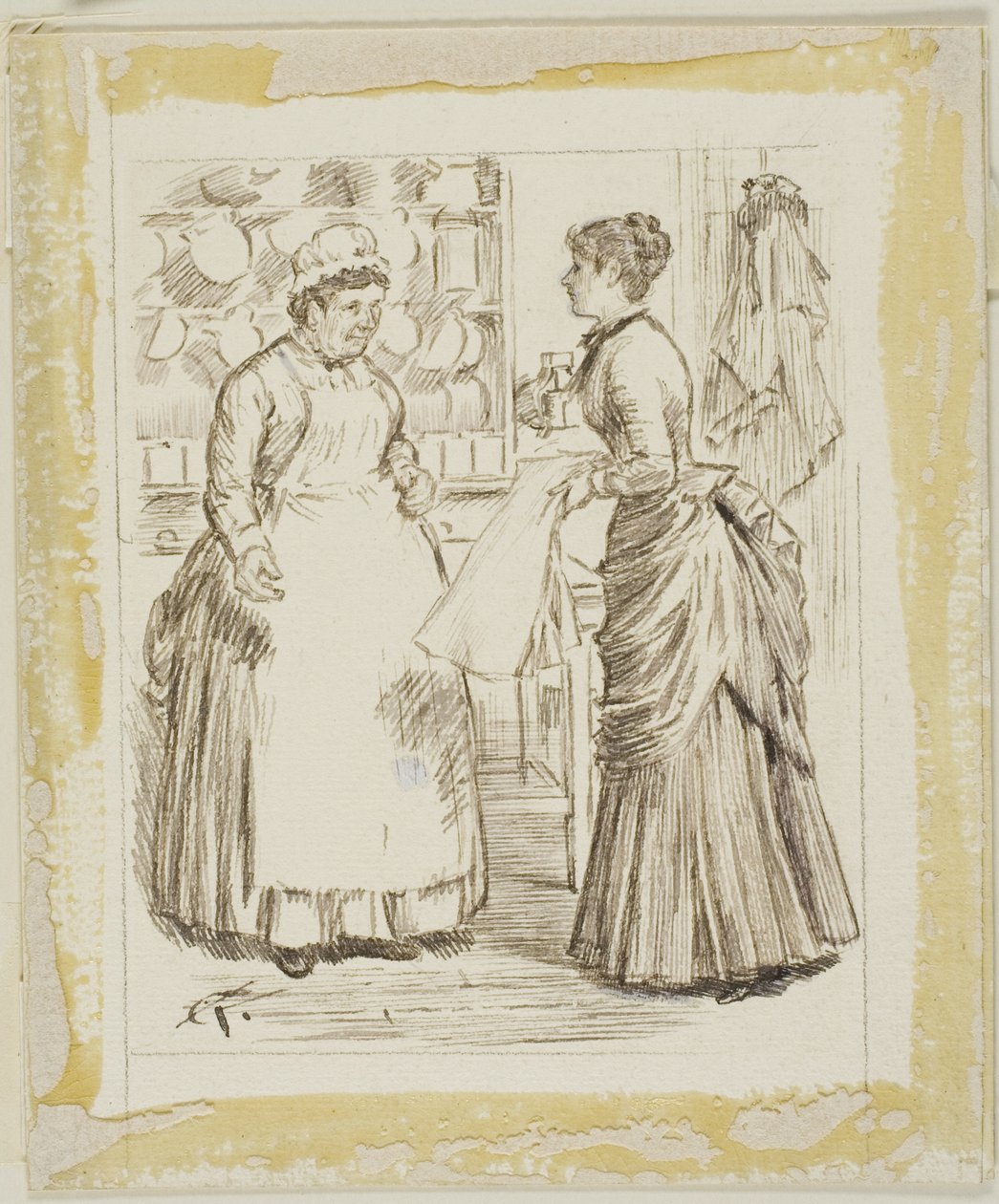 Dans la cuisine - Charles Samuel Keene