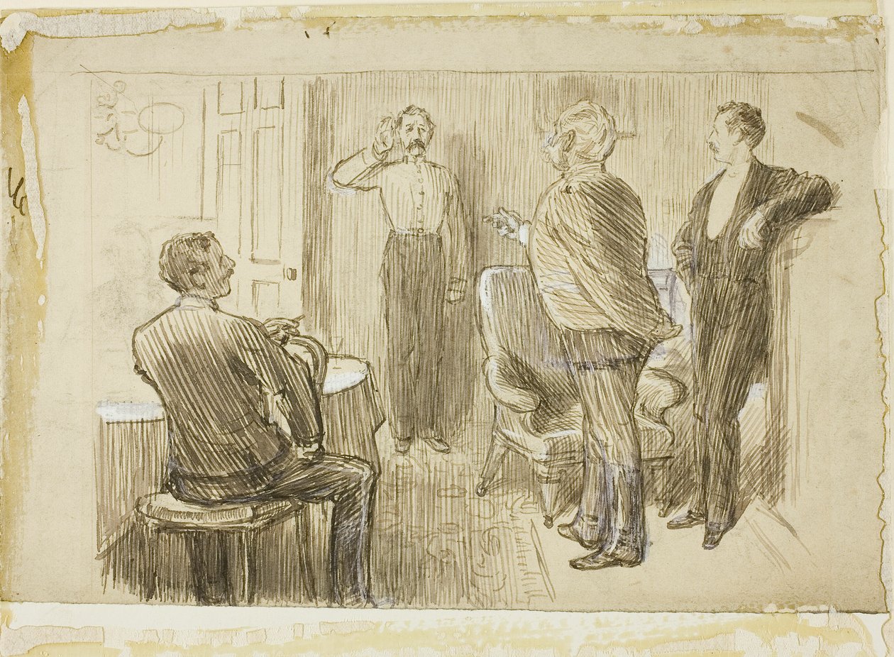 Officier et ordonnance - Charles Samuel Keene