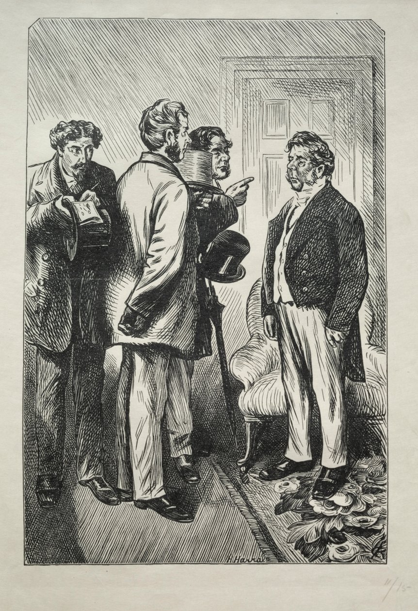 Notre dinde de Noël, M. Bobsby concerné, 1868 - Charles Samuel Keene