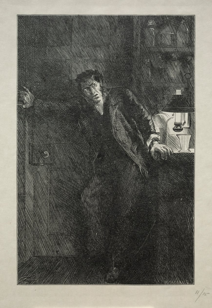 Le Manteau à la doublure de fourrure, 1869 - Charles Samuel Keene
