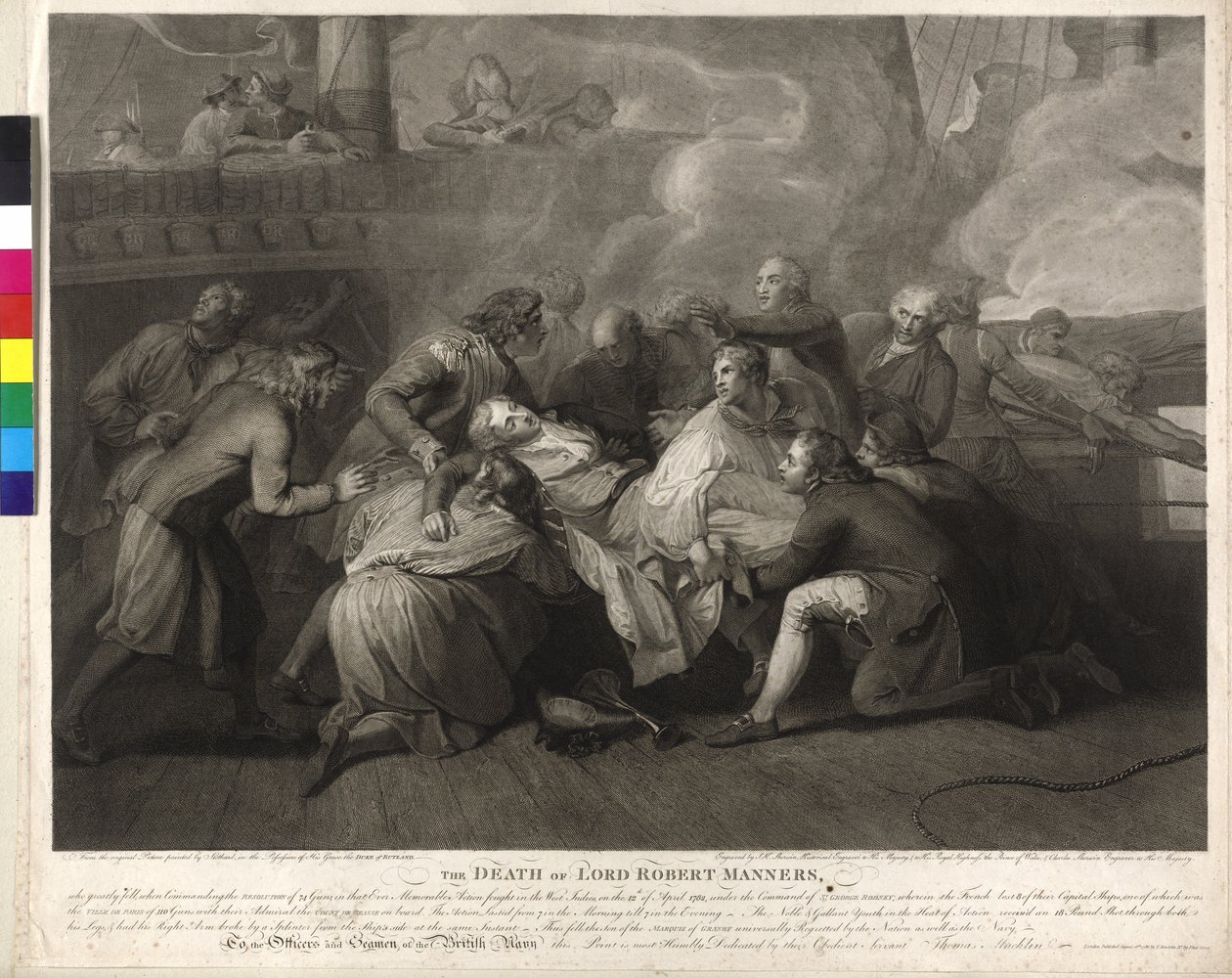 Lord Robert Manners (1758-1782) La mort de Lord Robert Manners - Charles Sherwin