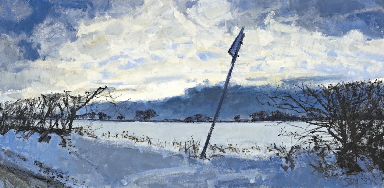 Après-midi de décembre, 2011 (huile sur toile) - Charles Simpson