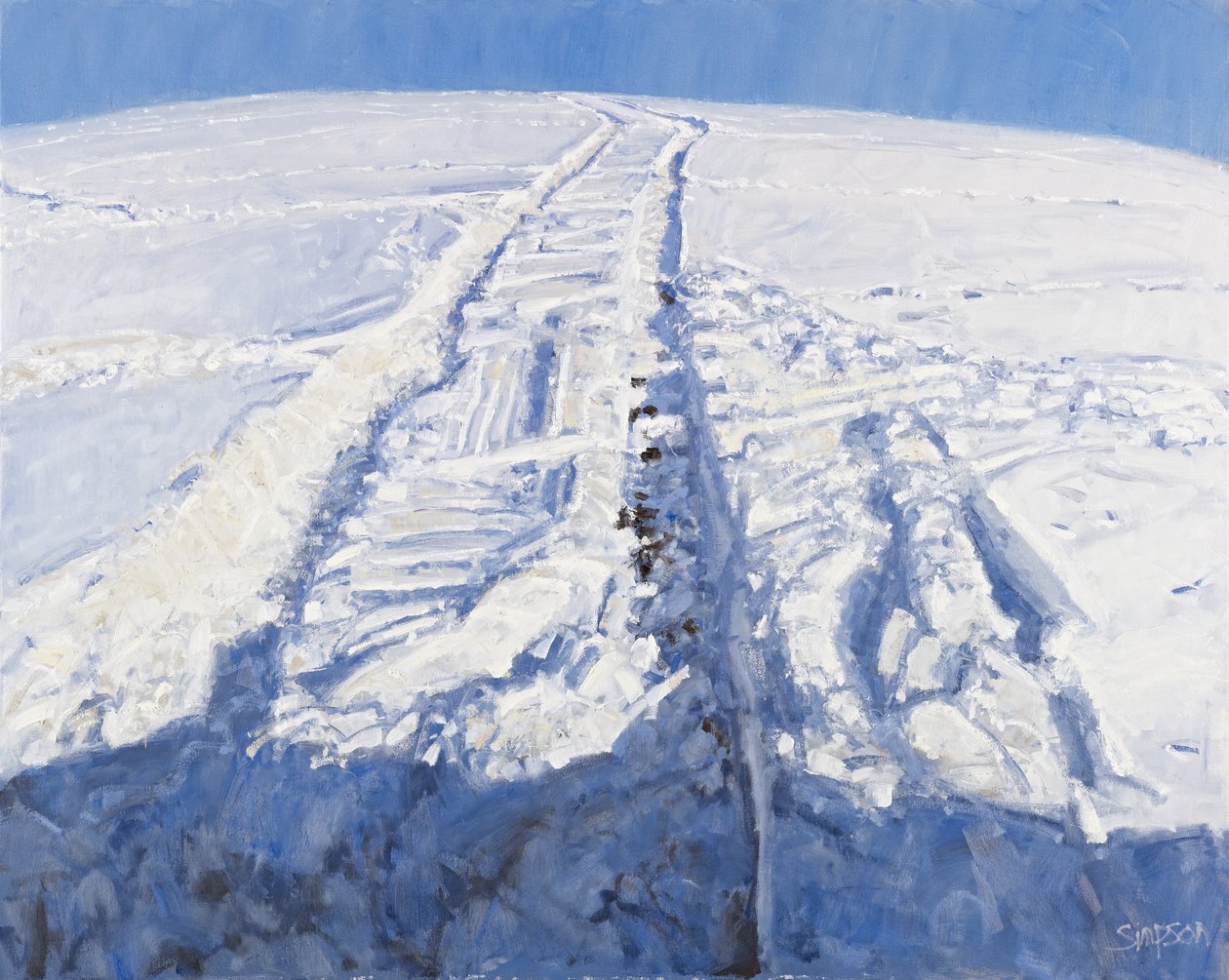 Neige profonde, 2010 (huile sur toile) - Charles Simpson