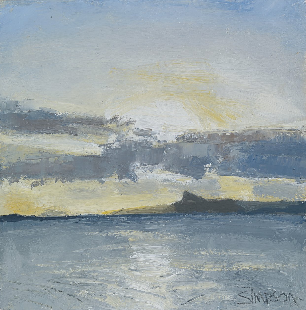 Eigg, 2013 (huile sur toile) - Charles Simpson