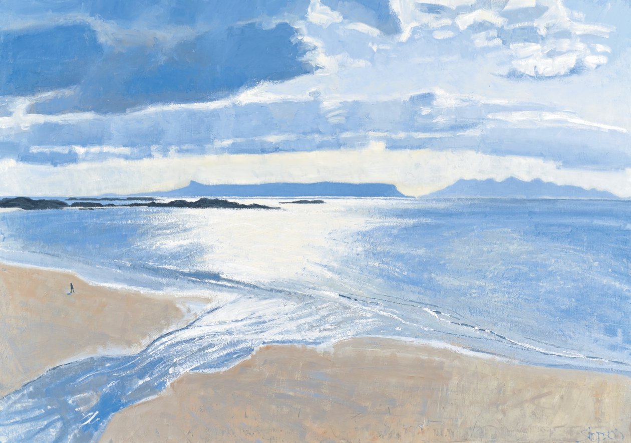 Lumière sur la mer, Eigg  Rum, 2015 (huile sur toile) - Charles Simpson
